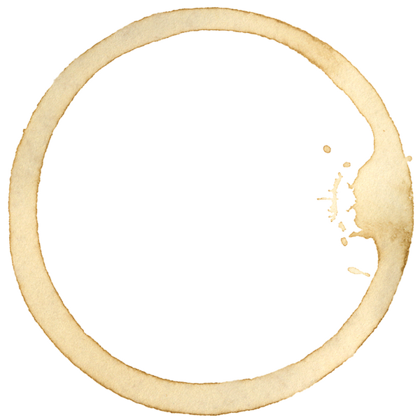 Will's signature coffee ring, like a caffeinated ouroboros
